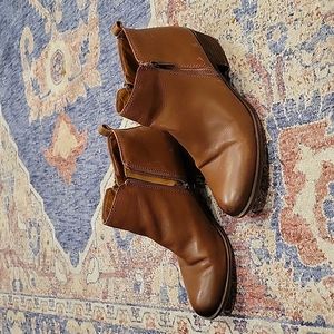 Lucky Brand Leather Ankle Boots (brown) women's size 10